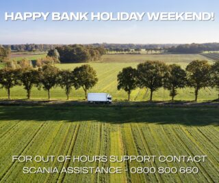 From all at Keltruck, we hope you have a fantastic Bank Holiday weekend! βοΈ
For any out-of-hours support over the weekend, please contact Scania Assistance on 0800 800 660.
#Keltruck #BankHoliday