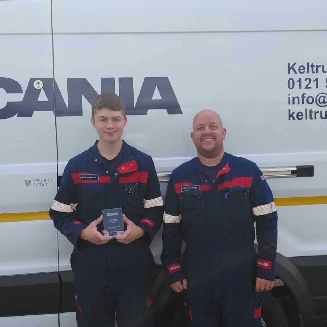 Congratulations, Archie Robinson. Our other winner of this years Highly Commended Apprentice award ⭐💙🏆
Pictured below with his mentor, HGV Technician, Ricky Franklin. Archie has gone above and beyond in his role, supporting his team at depot with the highest level of professionalism, everyday.
On behalf of all of us at Keltruck, congratulations Archie and thank you for your continued hard-work and commitment to your professional development.
#WorkWithTheBest