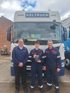 Continuing our Apprentice Day award celebrations, we bring you the Keltruck Apprentice of the Year 2026, Sam Taylor🏆💙

Apprentice HGV Technician, Sam, based at Keltruck Groby and pictured below with Keltruck Groby Branch Manager, David Woodbine. And his mentor HGV Technician, Peter Jones. Has embodied the Keltruck core values of Care, Integrity, Professionalism and Dependability. Making him a truly worthy winner of this years award. 

David Woodbine commented that Sam not only "completes any work he does to a high standard" but also "assists his colleagues without being challenged" going above and beyond in his role, Sam has also undertook tool audit projects to assist Keltruck Groby in it's preparation for Dealer Operating Standards (DOS)

Head of Resource Development, Robert Powell went onto say that "we are immensely proud of Sam and his fellow nominees achievements" a sentiment all of us at Keltruck share.

Congratulations Sam, thank you for your hard-work, commitment and continued support to the team.

#WorkWithTheBest