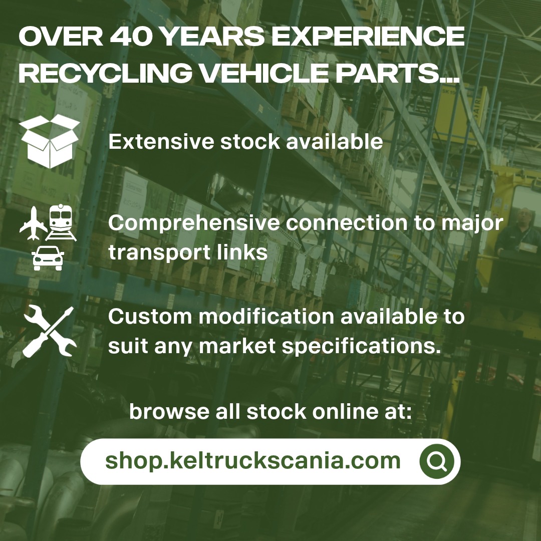 Keltruck Recycled Parts Department♻️💚
Quality Scania parts, at prices you'll love.
Browse our full recycled parts offering at shop.keltruck.com
#KeltruckRecycledParts