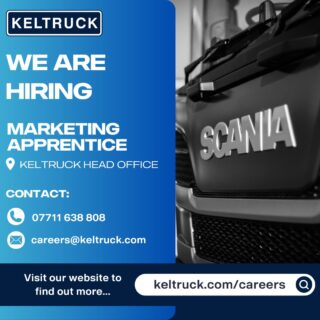 Want to start a career in marketing and build real-world experience while you earn?
We are now hiring for a Marketing Apprentice to join our Marketing team at Keltruck's Head Office in West Bromwich. This is an exciting opportunity for an enthusiastic individual to begin their marketing career while gaining practical, hands-on experience and working towards a recognised Level 3 Multi-Channel Marketer qualification.
To submit your interest please email your CV to careers@keltruck.com
#MarketingApprenticeship #JobVacancy #WorkwiththeBest